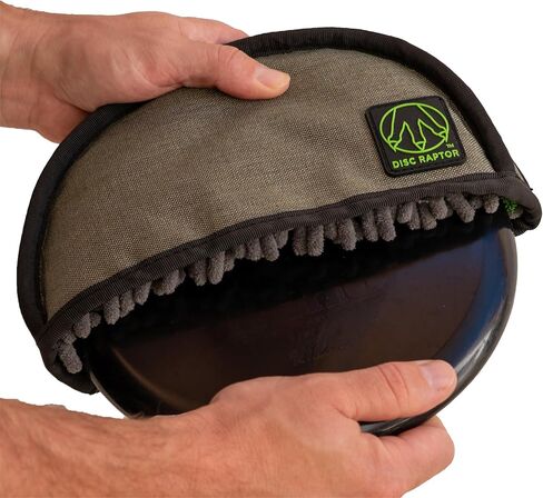 The Original Disc Golf Cleaning Tool with Microfiber & Turf | Flying Disc Golf Towel Accessories & Equipment | Patented Design in Saudi Arabia