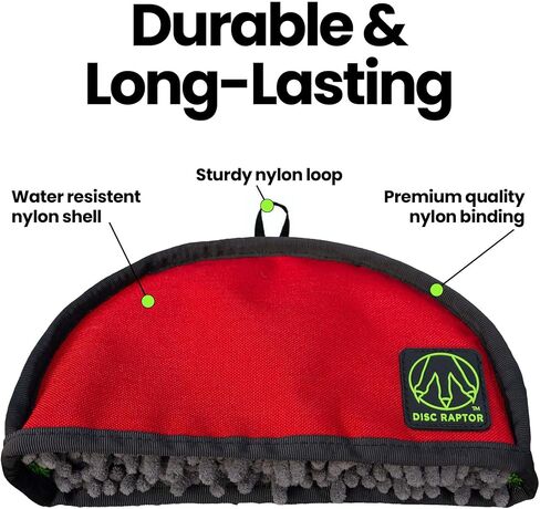 The Original Disc Golf Cleaning Tool with Microfiber & Turf | Flying Disc Golf Towel Accessories & Equipment | Patented Design in Saudi Arabia