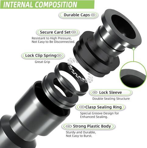 4 حزمة 1/2 '' إلى 1/4 '' تجهيزات الري بالتنقيط ، و push-to-fit 6 اتجاهات الري بالتنقيط جزء الشائكة ، والخارق المقفل المضاد للتسرب من أجل 1/2 "أنابيب الري (0.6 ''-0.67'OD) in Kuwait