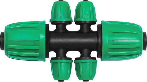 10 Pack 1/2 Inch To 1/4 Inch Drip Irrigation Fittings (1/2" ID x 0.65" OD), Drip Line Irrigation Locked Barbed 1/2" To 1/4" Adapter 1/2 Inch To 1/4 Inch Reducer Tee in Kuwait