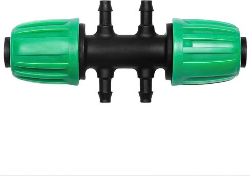 10 Pack 1/2 Inch To 1/4 Inch Drip Irrigation Fittings (1/2" ID x 0.65" OD), Drip Line Irrigation Locked Barbed 1/2" To 1/4" Adapter 1/2 Inch To 1/4 Inch Reducer Tee in Kuwait