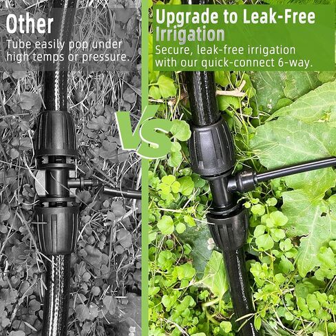 4 حزمة 1/2 '' إلى 1/4 '' تجهيزات الري بالتنقيط ، و push-to-fit 6 اتجاهات الري بالتنقيط جزء الشائكة ، والخارق المقفل المضاد للتسرب من أجل 1/2 "أنابيب الري (0.6 ''-0.67'OD) in Kuwait