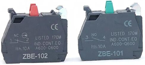 100PCS BUNTIN SWITCH BLOCK ZBE-101 NO/ZBE-102 NC XB4/XB5 CIMWJOPS (50pc no 50pc nc) in Saudi Arabia