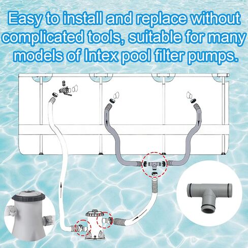 BOXOB 10pcs Pump Gaskets for Intex 1-1/4" Pool Hose Connection, Rubber Pool Pump Hose O Rings Compatible with 330 530 1000 GPH Filter Pumps in Saudi Arabia