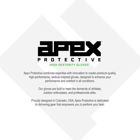 APEX 1.0 High Dexterity Gloves for Work, Tactical, Shooting, Hunting, Multi Sport, Outdoor Protection, Full Finger, Snug Secure Fit, Breathable Design in Saudi Arabia