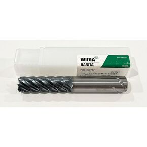 Widia Hanita 7v1e19007cv varimill iii er 7v1e hp end-end mill ، 0.06 "rad ، 0.75" قطر القطر ، كربيد ، altin ، قطع RH ، قفل آمن ، 7-flute in Kuwait
