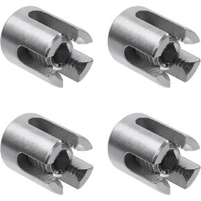 Geesatis 4Pcs Wire Rope Fixing Clip,4mm Stainless Steel Wire Grip Clamp Bolt,Clamp Wire Rope Fasteners for Tension The Rope in Saudi Arabia
