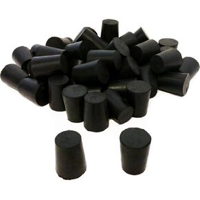 RS-2 | GSC International RS-2 Rubber Stoppers, Size 2, Solid (1-Pound Pack),Black in Saudi Arabia