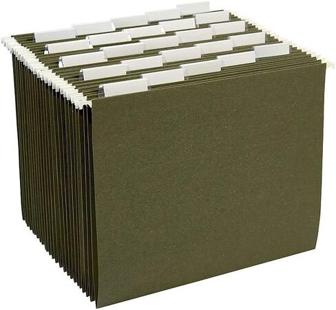 Staples 345001 Hanging File Folders 5-Tab Legal Size Assorted Colors 25/Bx in Kuwait