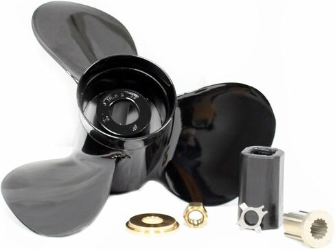 Mercury 11324A45 Black Max 3-Blade Aluminium Propeller ، 15.5 "قطر × 18" ، دوران اليد اليمنى in Saudi Arabia