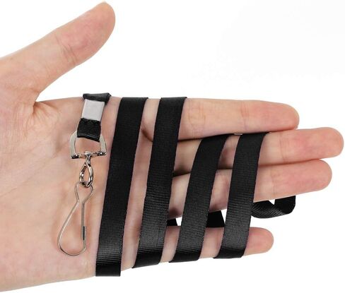 Lanyards for Id Badges Lanyard مع Clip Dovivel Hooks لعلامات الأسماء حامل شارة الهوية ، والموظفين ، والطلاب ، والحضور in Kuwait