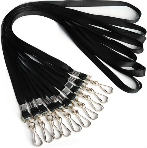 Lanyards for Id Badges Lanyard مع Clip Dovivel Hooks لعلامات الأسماء حامل شارة الهوية ، والموظفين ، والطلاب ، والحضور in Kuwait