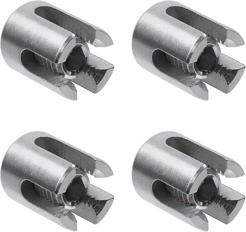 Geesatis 4Pcs Wire Rope Fixing Clip,4mm Stainless Steel Wire Grip Clamp Bolt,Clamp Wire Rope Fasteners for Tension The Rope in Saudi Arabia