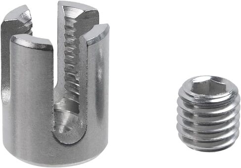Geesatis 4Pcs Wire Rope Fixing Clip,4mm Stainless Steel Wire Grip Clamp Bolt,Clamp Wire Rope Fasteners for Tension The Rope in Saudi Arabia