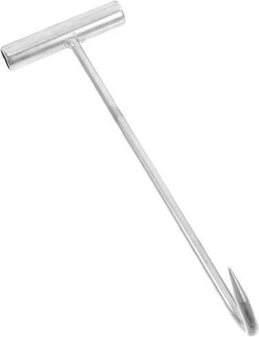 Cabilock Cabilock T-Shaped Manhole Cover Hook - Heavy Duty Stainless Steel Lifting Tool for Easy Cover Removal Hook for Sewer 11.81 X 3.74 Inch in Saudi Arabia