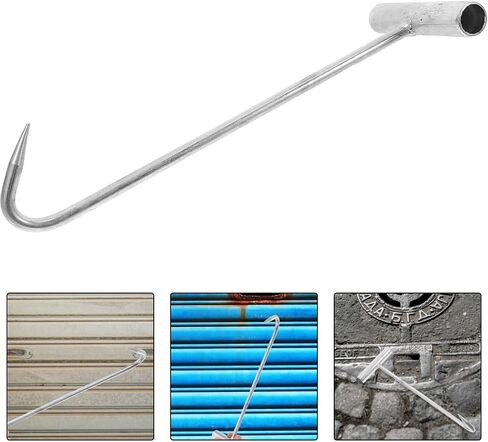 Cabilock Cabilock T-Shaped Manhole Cover Hook - Heavy Duty Stainless Steel Lifting Tool for Easy Cover Removal Hook for Sewer 11.81 X 3.74 Inch in Saudi Arabia