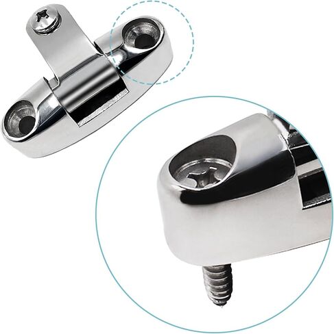 yanyucb boat bimini top dovivel deck hinge 316 مفصلي من الفولاذ المقاوم للصدأ مفصلات دوارة قابلة للتعديل ، مع دبوس ومسامير قابلة للإزالة in Saudi Arabia