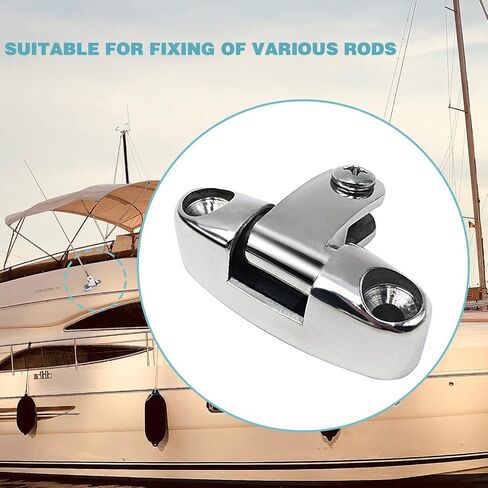 yanyucb boat bimini top dovivel deck hinge 316 مفصلي من الفولاذ المقاوم للصدأ مفصلات دوارة قابلة للتعديل ، مع دبوس ومسامير قابلة للإزالة in Saudi Arabia