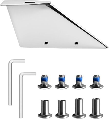 Skeg Repair Guard Kit Fits for Mercury Mercuriser Alpha 1 Generation 2 1991-Present Replace 27031, Stainless Steel Skeg Protector with Drain Hole Fix Damaged Skeg in Saudi Arabia