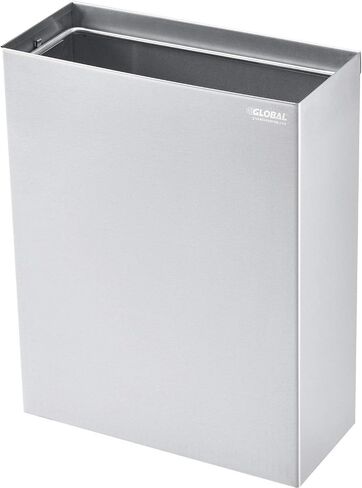 Global Industrial Stainless Steel Wall Mounted Receptacle, 6-2/5 Gallon in Saudi Arabia