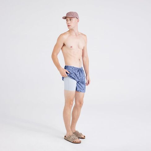 SAXX Underwear Co. Men's Oh Buoy 2N1 Volley 5" Stretch Lined Swim Trunk in Saudi Arabia