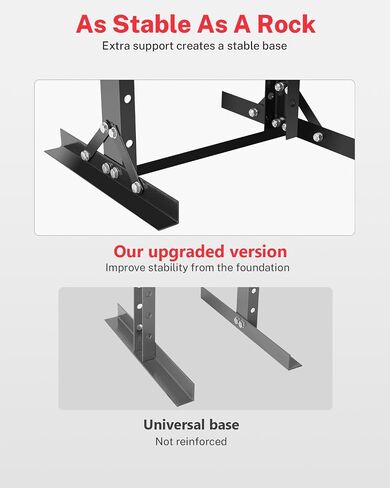 6 Ton Hydraulic Shop Press, H-Frame Bearing/U-Joint Press with Adjustable Height (2.2"-9.4"), Stamping Plates for Metal Bending, Straightening, Automotive Repair & Garage Use in Kuwait