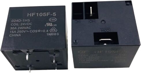 1PC HF105F-5-024D-1HS مجموعة من 4 دبوسة 4-A240VAC HONGFA تتابع عالي الطاقة العالي in Saudi Arabia