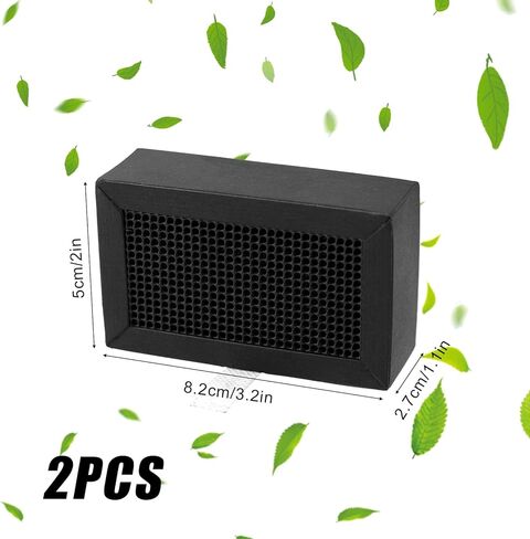 2pcs مرشحات الهواء الطابعة ثلاثية الأبعاد لمختبر Bambu ، 3.2x2x1.1in الممتازة الكربون الممتازة 3D مرشح الهواء مرشح عملية تنقية عملية ل Bambu Lab x1c/p1p/p1s/x1/x1e (أسود) in Kuwait