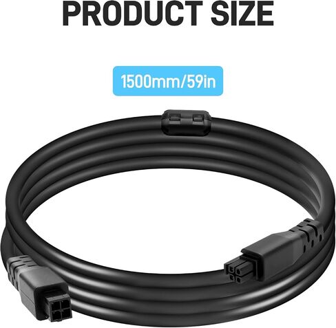 59inch 4Pin AMS Extension Cable with Magnetic Ring for Bambu Lab AMS-Lite A1 A1MINI 3D Printers (for 1.5m 4pin with Magnetic Ring*1pcs) in Kuwait