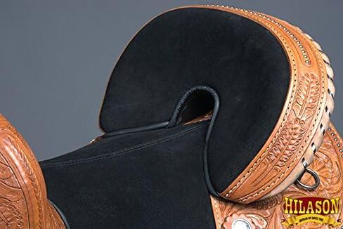 Hilason Western Horse Treless Trail Barrel American Leather Saddle | للخيول in Saudi Arabia