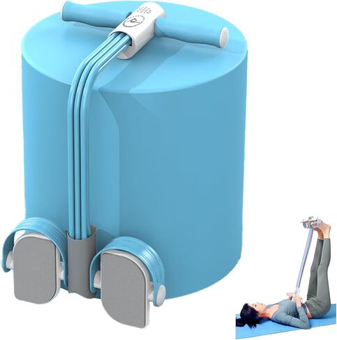 2025 Foot Pedal Resistance Band, Multifunctional Pedal Puller Resistance Rope, Fitness Pedal Puller Rope, 6-Tube Yoga Tension Rope Exercise Bands Pedal Exerciser Slimming Fitness Equipment in Kuwait