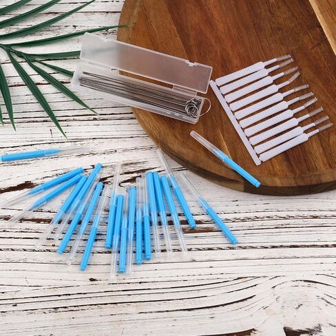 40pcs Shower Head Cleaning Tools, Multi-Size Stainless Steel Unclogging Picks and 2 Styles Tiny Showerhead Cleaner Brushes Unclogger Accessories for Small Holes, Faucets, Sink Gaps, Nozzles in Saudi Arabia