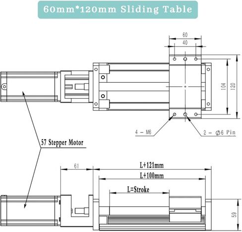 Linear Rail Guide 100~1000mm Stroke SFU1605/1610 Ballscrew 1.2/2/3Nm Nema 23 Stepper Motor Drive Kits 2X15mm Linear Guide HGR15(500mm SFU1610) in Kuwait