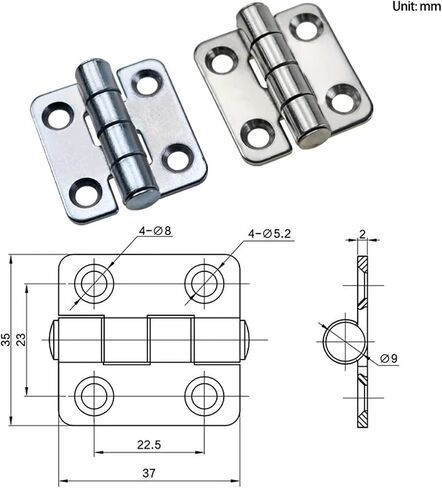 Stainless Steel Iron Cabinet Doors Hinges That 180 Degrees 1Pcs(Stainless Steel) in Saudi Arabia