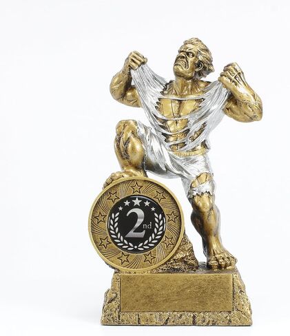 Monster Trophy ، كبير - 9.5 بوصة - جائزة Beast Beast محفورة مع إدراج المركز الأول أو الثاني أو الثالث - تخصيص الآن in Saudi Arabia