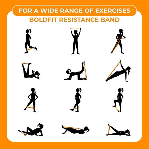 مجموعة حلقة مقاومة Boldfit Mini (حزمة من 5) نطاقات تمرينات نطاقات الورك لصالح Gym Booty Belt Band Theraband for Litness ، Multicolor ، (Rminiloop1) in Saudi Arabia
