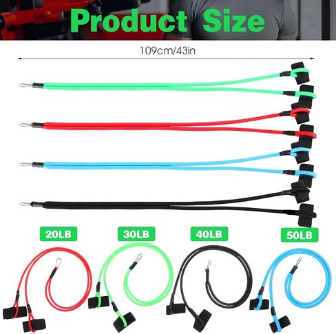 4 Pieces Baseball Resistance Bands, Rubber Elastic Resistance Band 4 Levels Softball Baseball Arm Bands Pitching Training Arm Strength Trainer Stretching Warm up Equipment for Youth Adult in Saudi Arabia