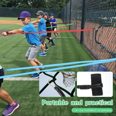 4 Pieces Baseball Resistance Bands, Rubber Elastic Resistance Band 4 Levels Softball Baseball Arm Bands Pitching Training Arm Strength Trainer Stretching Warm up Equipment for Youth Adult in Saudi Arabia