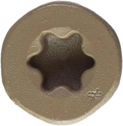 Simpson Strong-Tie-Tie DSVT158S Deck-Drive DSV Wood Screw (Collated)-8 × 1-5/8 in. T25 6-Lobe ، Tan (2000-Qty) in Saudi Arabia