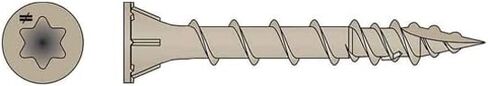 Simpson Strong-Tie-Tie DSVT158S Deck-Drive DSV Wood Screw (Collated)-8 × 1-5/8 in. T25 6-Lobe ، Tan (2000-Qty) in Saudi Arabia