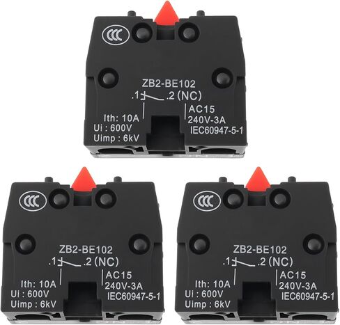 Emagtech 3x pushingbutton switch ZB2-Be102 متوافق مع Schneider مفتاح مغلق عادة in Saudi Arabia