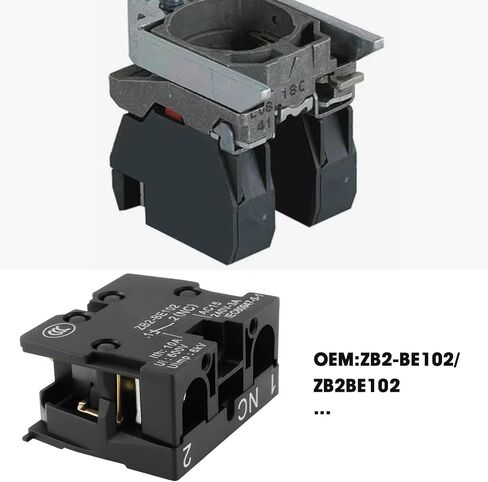 Emagtech 3x pushingbutton switch ZB2-Be102 متوافق مع Schneider مفتاح مغلق عادة in Saudi Arabia