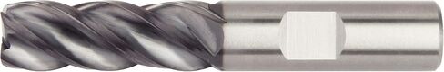 WIDIA Hanita 4V4507002BT VariMill I 4V45 HP Finishing End Mill, 0.03" Radius, 0.25" Cutting Diameter, Carbide, AlTiN Coating, RH Cut, 4-Flute in Saudi Arabia