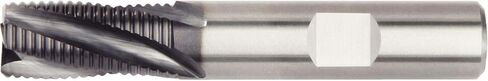 WIDIA Hanita 4S0R10004NW 4S0R HP Roughing End Mill, 0.02" Chamfer, 0.375" Cutting Dia, Carbide, AlTiN Coating, RH Cut, Weldon Shank, 4-Flute in Saudi Arabia