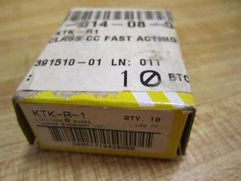 Bussmann KTK-R-1 Fusetron Fuse KTKR1 Limitron (Pack of 10) in Saudi Arabia