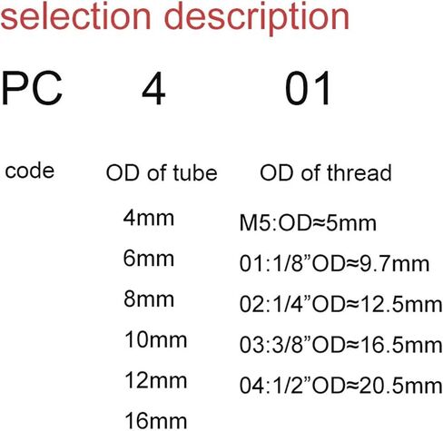 PC 16-03 Air Pneumatic 16mm Hose Tube Air Pipe Connector Quick Coupling Brass Fitting Male Thread in Saudi Arabia