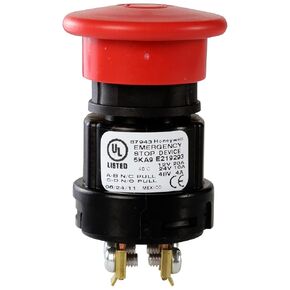 HONEYWELL 87943-00 Emergency Stop Switch, SPST-NC, SPST-NO, Screw, 20 A, 12 V in Saudi Arabia