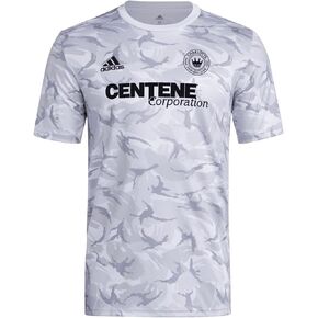 Adidas Charlotte FC MLS MEN MENM PRE-MATCH CAMO Short Sleeve Soccer Jersey ، Onix/Camo in Kuwait