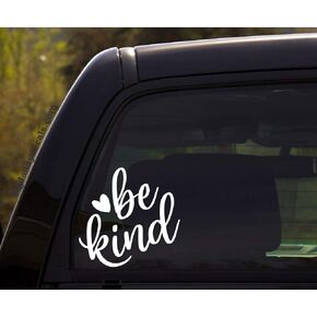 RUNNING L8 Be Kind - Kindness, Heart, Treat Others The Way You Want to be Treated Vinyl Decal Sticker for Window of car, Van, Jeep, Truck in Saudi Arabia
