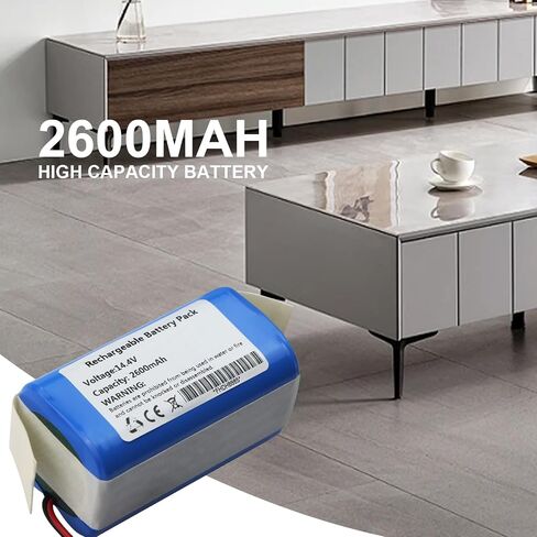 Replacement Battery Compatible with Deenkee 600 DK600 MAX DK700,Ionvac SmartClean 2000 V4, Honiture G20, G20 Pro,Coredy R750-1600Pa,BAGOTTE BG600 BG700 BG750 Robot H18650CH-4S1P CMICR18650F8M7-4S1P in Saudi Arabia
